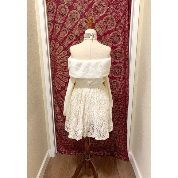 π Amazing fur lace dress - Picture 6 of 13